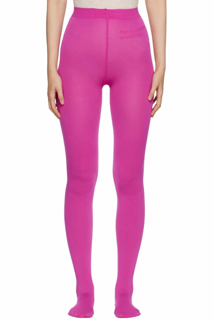 NEW VALENTINO high waist tights in pink